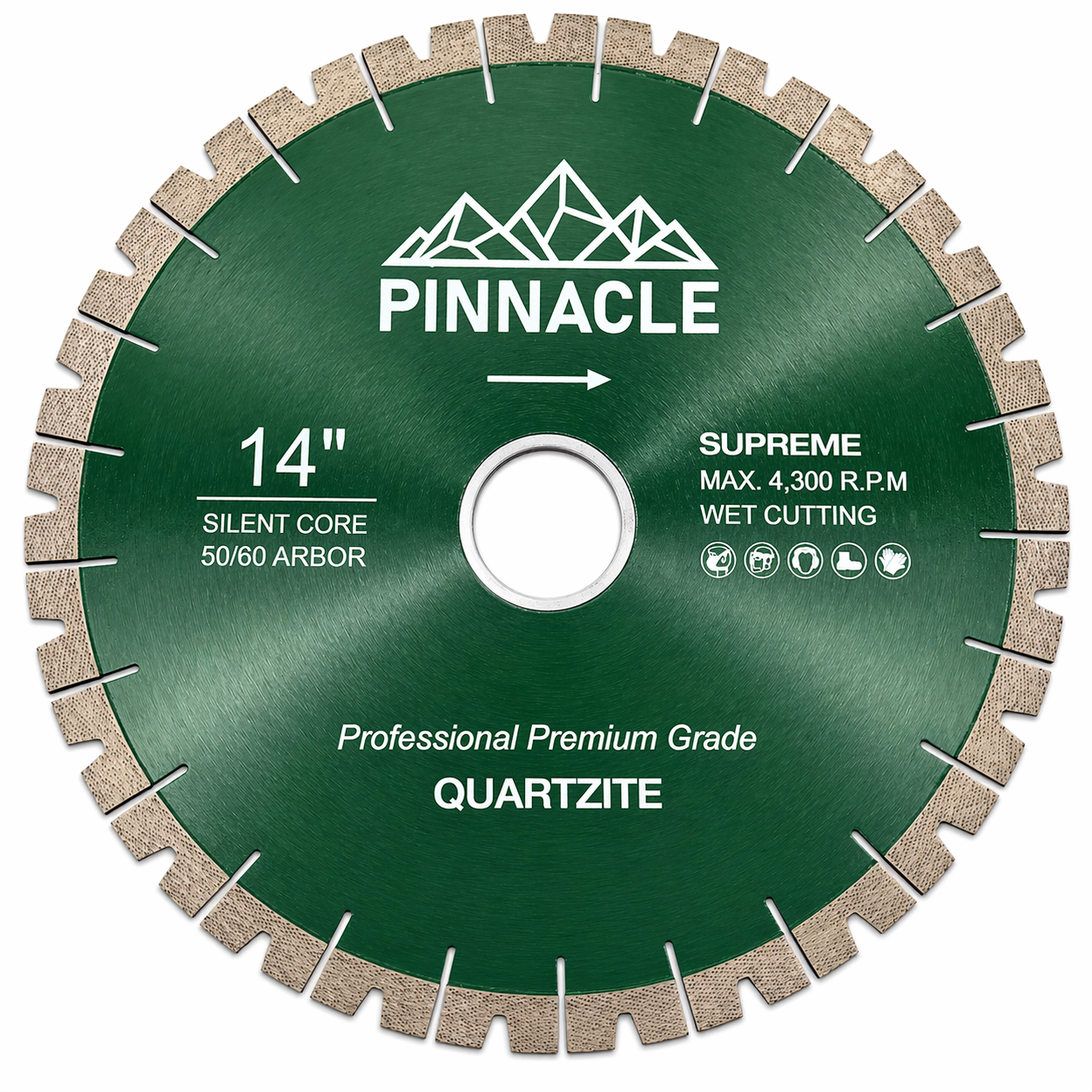 Pinnacle Premium Silent Core Quartzite Blade