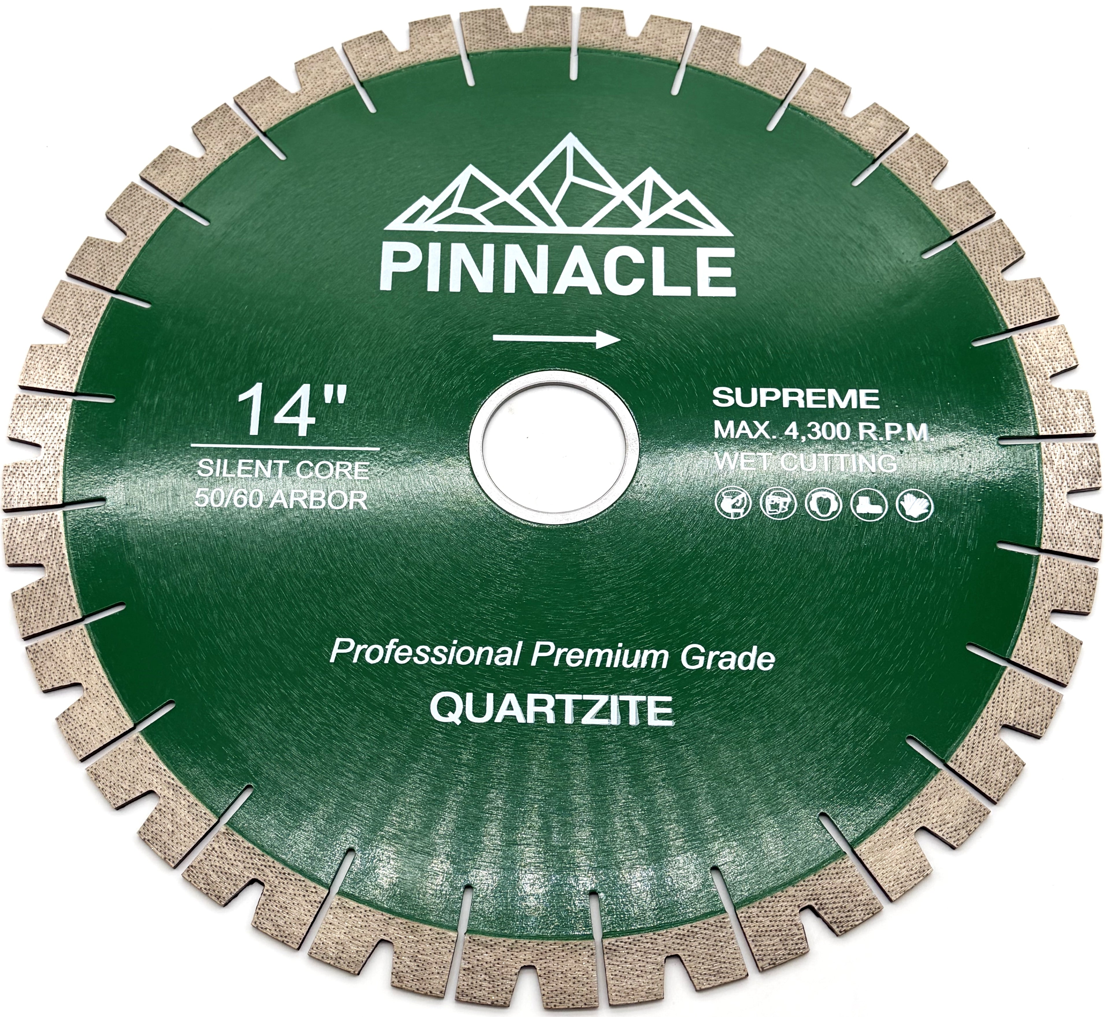 Pinnacle Premium Silent Core Quartzite Blade