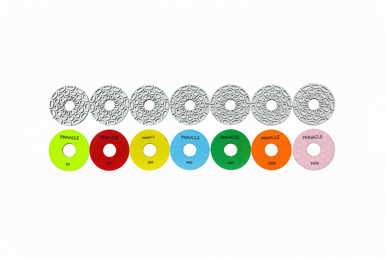 Inline Edge Polishing Pads 6XL Flower Style