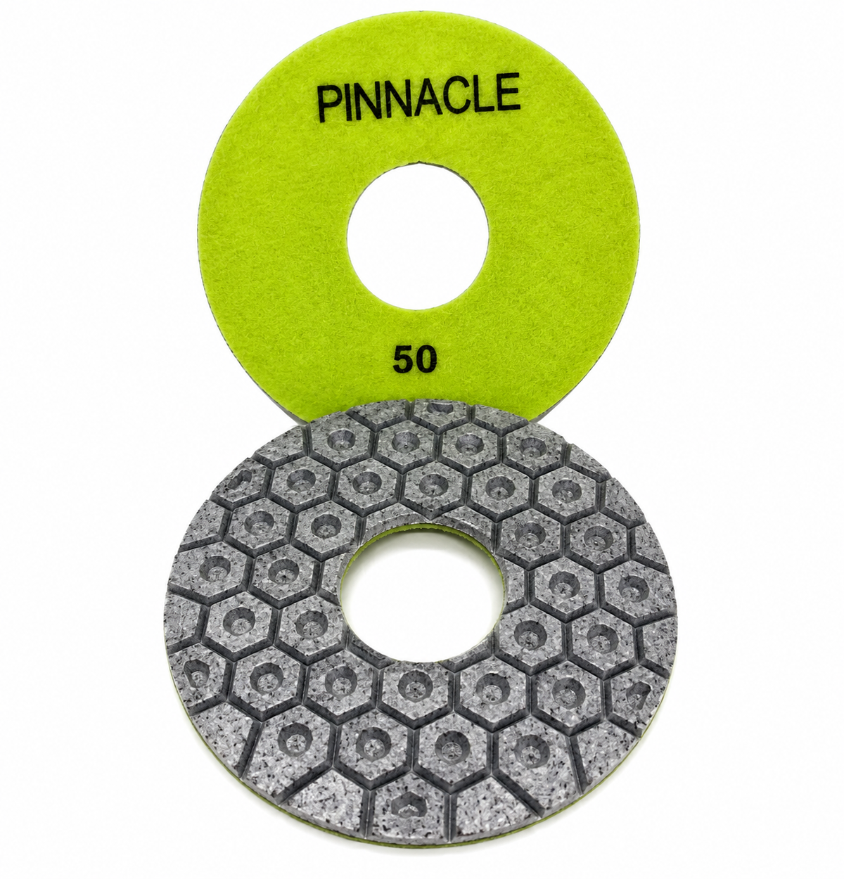Pinnacle 5" Hex Pattern Line Polishing Pads – 50–3000 Grit