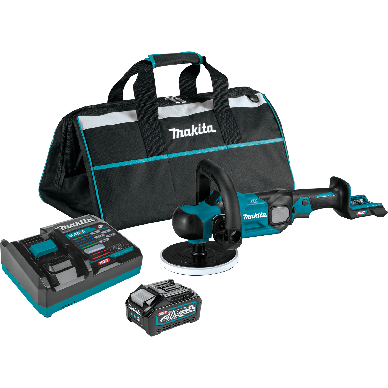 Makita GVP01M1 40V max XGT® Brushless Cordless 7" Polisher Kit, (4.0Ah)