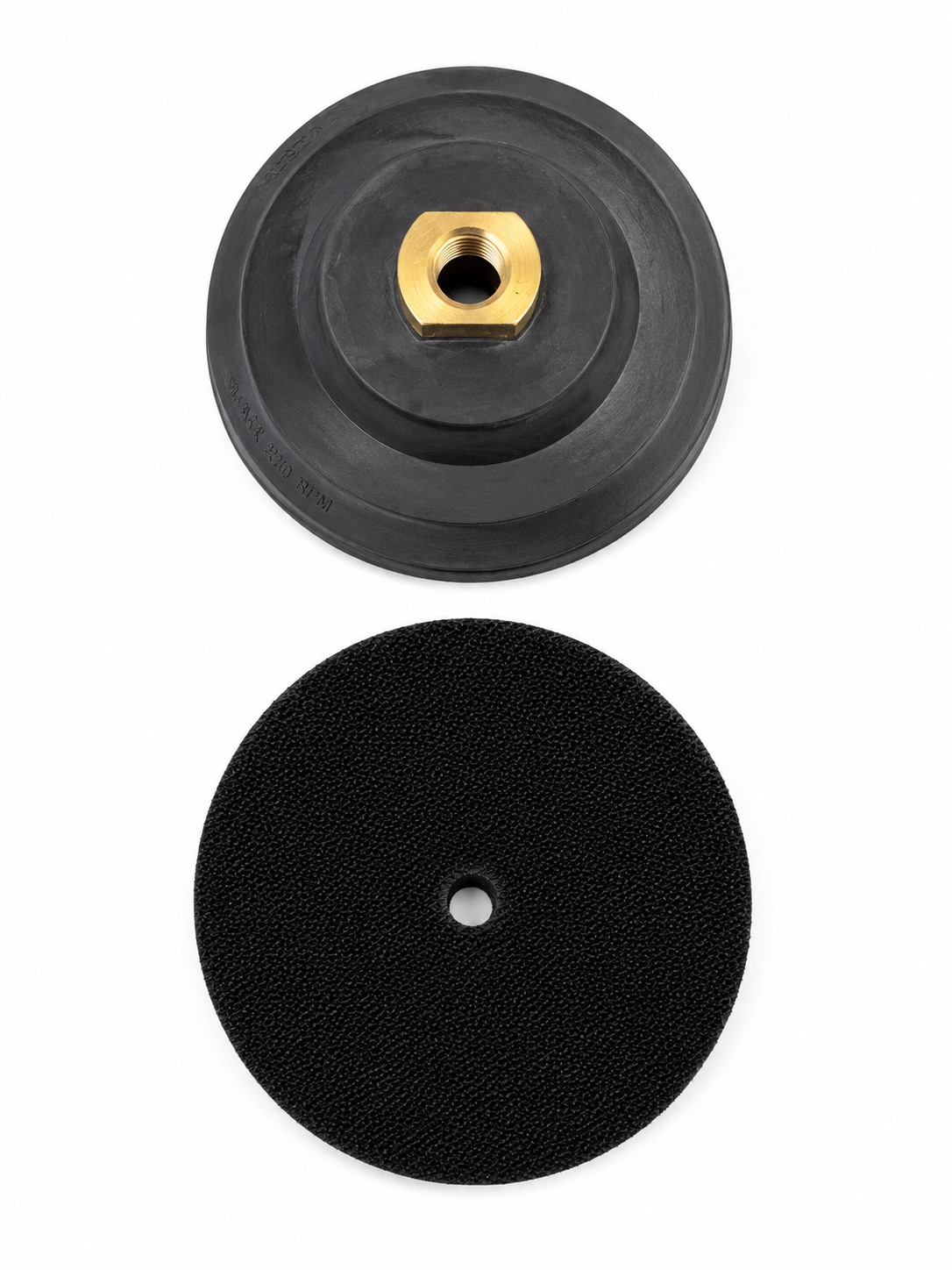 5" RUBBER BACKER BLACK