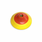 5" SOFT BACKER YELLOW RED