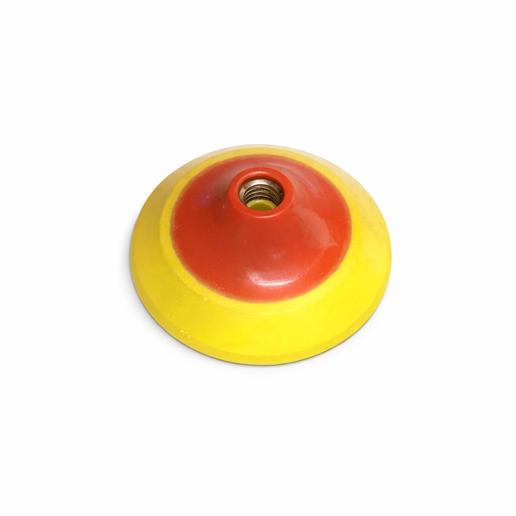 5" SOFT BACKER YELLOW RED