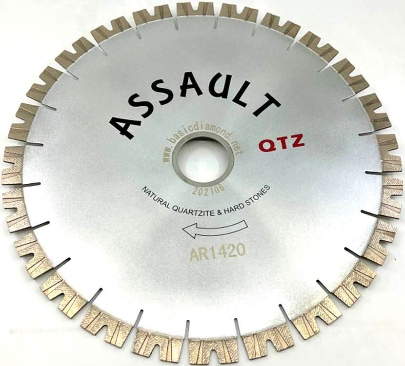 ASSAULT TURBO QUARTZITE SILENT CORE BLADE 20MM TURBO SEGMENT 50/60MM ARBOR