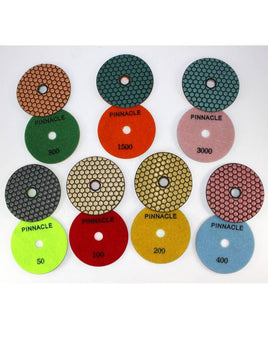 PIND43000 PINNACLE 4" 3000 GRIT DRY PREMIUM POLISHING PAD